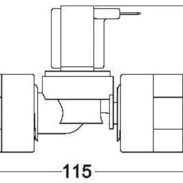 TECMA plastic solenoid valve 12 V