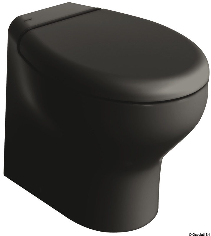 Versione Total Black del WC Silence Plus 2G (Generazione2) completa di pannello di controllo Touch SFT nero.