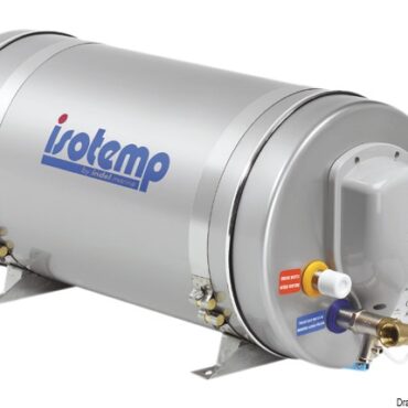 Serbatoio interno, serpentina e involucro esterno in acciaio inox. Il serbatoio é garantito 5 anni contro le perdite. Funzionano con una resistenza in rame nichelato da 750 W a 220 V, oppure con scambiatore di calore collegato all’impianto di raffreddamento del motore. La resistenza é posizionata nella parte bassa dello scaldabagno per evitare la stratificazione del calore. Doppio termostato (di sevizio e sicurezza). Valvola di sicurezza a 7 bar. Isolamento in poliuretano espanso. Possibilità di installazione verticale o orizzontale.