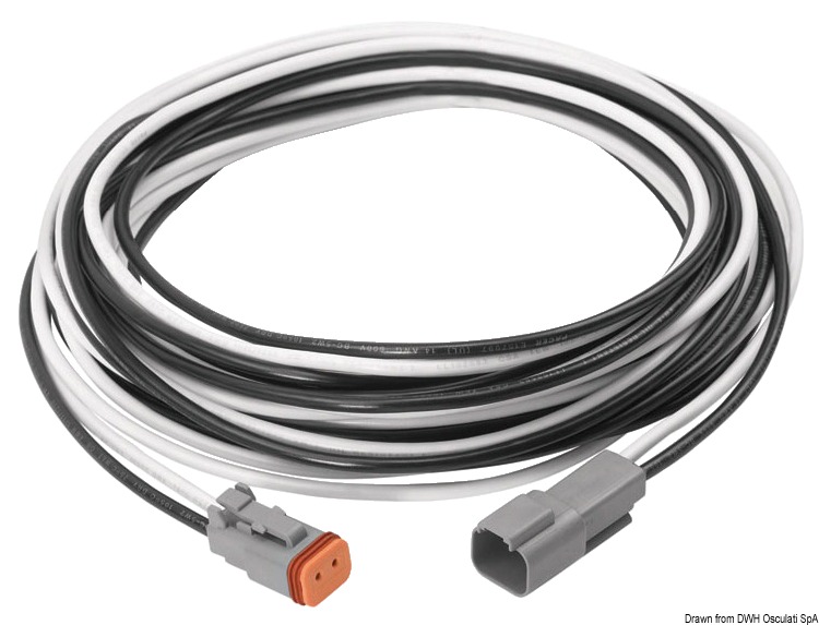 Cavi con connettori stagni Deutsch Connectors. Possono essere usati come cavo o prolunga. Ordinare 1 cavo per ogni attuatore.