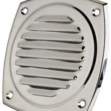 Lamiera inox stampata e lucidata a specchio.
