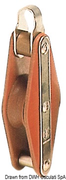 Tufnol HYE block 1 pulley 12x43mm EBH
