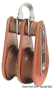 Tufnol HYE block 2 pulleys 12x43mm TB