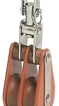 Tufnol HYE block 2 pulleys 14x50mm TW