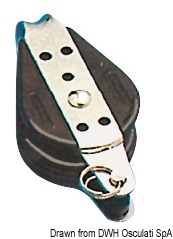 Carcassa in nylon nero più rinforzi in acciaio inox.