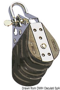 Carcassa in nylon nero più rinforzi in acciaio inox.