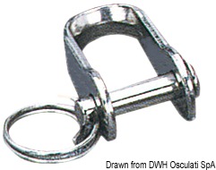 In acciaio inox con puleggia in nylon.