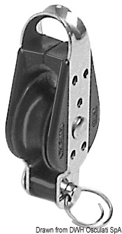 In nylon e acciaio inox AISI 316.