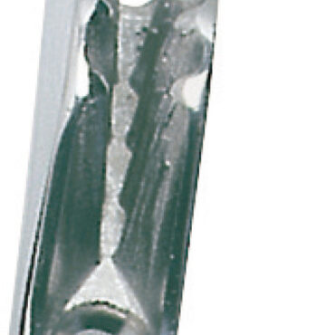 In acciaio inox AISI 316 microfuso, bloccaggio a denti conici, lucidati a specchio.