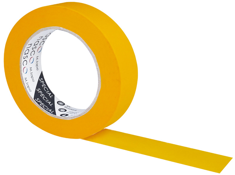 Nastro in carta di riso giapponese. Adesivo acrilico delicato resistente ai raggi UV, adatto per esterni, resistenza fino a 150°C. Resiste fino a 60 giorni esposto al sole. Garantisce linee perfette e rifinite, aderisce su ogni superficie.