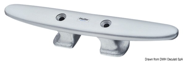 Realizzate in lega di alluminio, particolarmente resistenti all'ambiente marino.