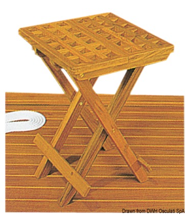 Supercompatto, ideale come abbinamento con poco ingombro con sedie e tavoli in teak.