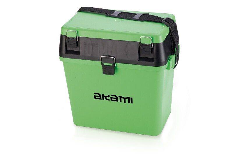 Akami MTB-10, valigetta pesca antiurto con vaschetta laterale smontabile. Munito di scatola removibile interna con scompari a chiusura e ampio vano porta accessori. Struttura in PVC rigido. Indicato per qualsiasi tecnica di pesca.

Ampio vano porta accessori
1 scatola rimovibile con scomparti richiudibili
Vaschetta laterale porta esca
Tracolla regolabile