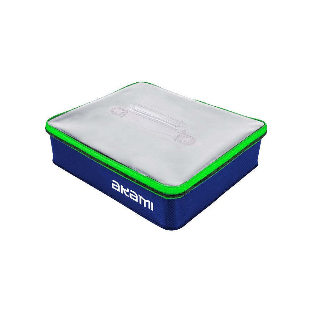 Pratica borsetta porta minuteria, realizzata in PVC resistente e con cerniera rafforzata. Akami Casting Bag è indicata per il trasporto di accessori da pesca come lenze già pronte, bobine, pinze, fionde, minuterie da pesca e galleggianti.