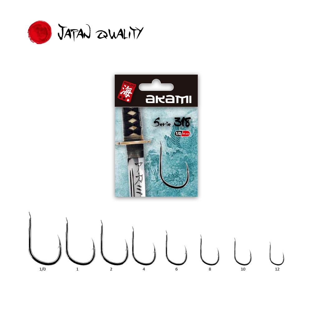 Amo Giapponese a gambo corto adatto per la pesca in mare, a traina, a fondo e da bolentino.