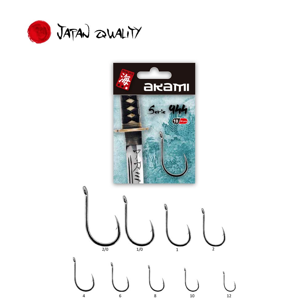 Amo Giapponese Amo a gambo corto adatto per la pesca in mare, da surfcasting e bolentino, eccellente nella cattura di carpe.