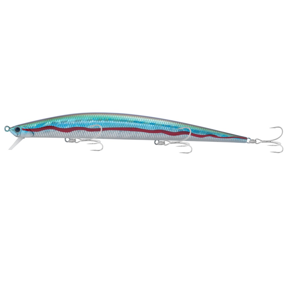L’Akami Roncudo è un jerkbait micidiale, efficace su numerosi predatori e molto versatile grazie alla sua azione slow sink. Questo jerkbait è stato progettato con particolare attenzione alla lanciabilità e alla stabilità durante il recupero. Il sistema di trasferimento del peso con sfere in tungsteno garantisce un’ottima gittata. La paletta è rinforzata. L’azione ‘wobble and roll’ lo rende estremamente adescante e catturante in una grande varietà di situazioni.