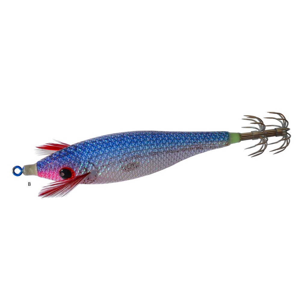 DTD Premium Gira squid specifico per la pesca dalla barca ai calamari con corpo rivestito in tessuto e con inserti che producono un’effetto flash. Disponibile in più colorazioni e in più grammature. Le caratteristiche fondamentali sono: colorazione fluò sotto il rivestimento, rivestimento in tessuto con effetto flash, eccellente bilanciamento, cestello in acciaio inox, girella in acciaio inox.
