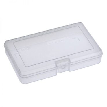 Scatola Porta Minuterie 101/BNT in plastica da pesca con misure interne 165 x 112 x 31 mm / 6.50 x 4.41 x 1.22 inch. Colore trasparente. Questa scatola porta minuterie è disponibile in diverse configurazioni: vuota, con 3, 5, 6, 10, 13 o 15 scomparti interni. Materiale: polipropilene.
