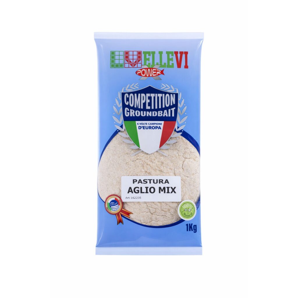 Un aroma potente e irresistibile che fa la differenza. La Pastura ELLEVI Aglio Mix è una miscela bilanciata, pensata per attirare una grande varietà di pesci, sia predatori che di fondo. Il suo aroma distintivo, unito a una formula ricca di attrattori naturali, agisce come una calamita. È l'esca ideale per le giornate in cui vuoi distinguerti e ottenere risultati eccezionali, garantendo catture sia in acque dolci che salate. Peretta per Pesca al colpo, Bolognese, Gallegiante, al colpo,passata,agonismo, feeder, fondo, ledgering.