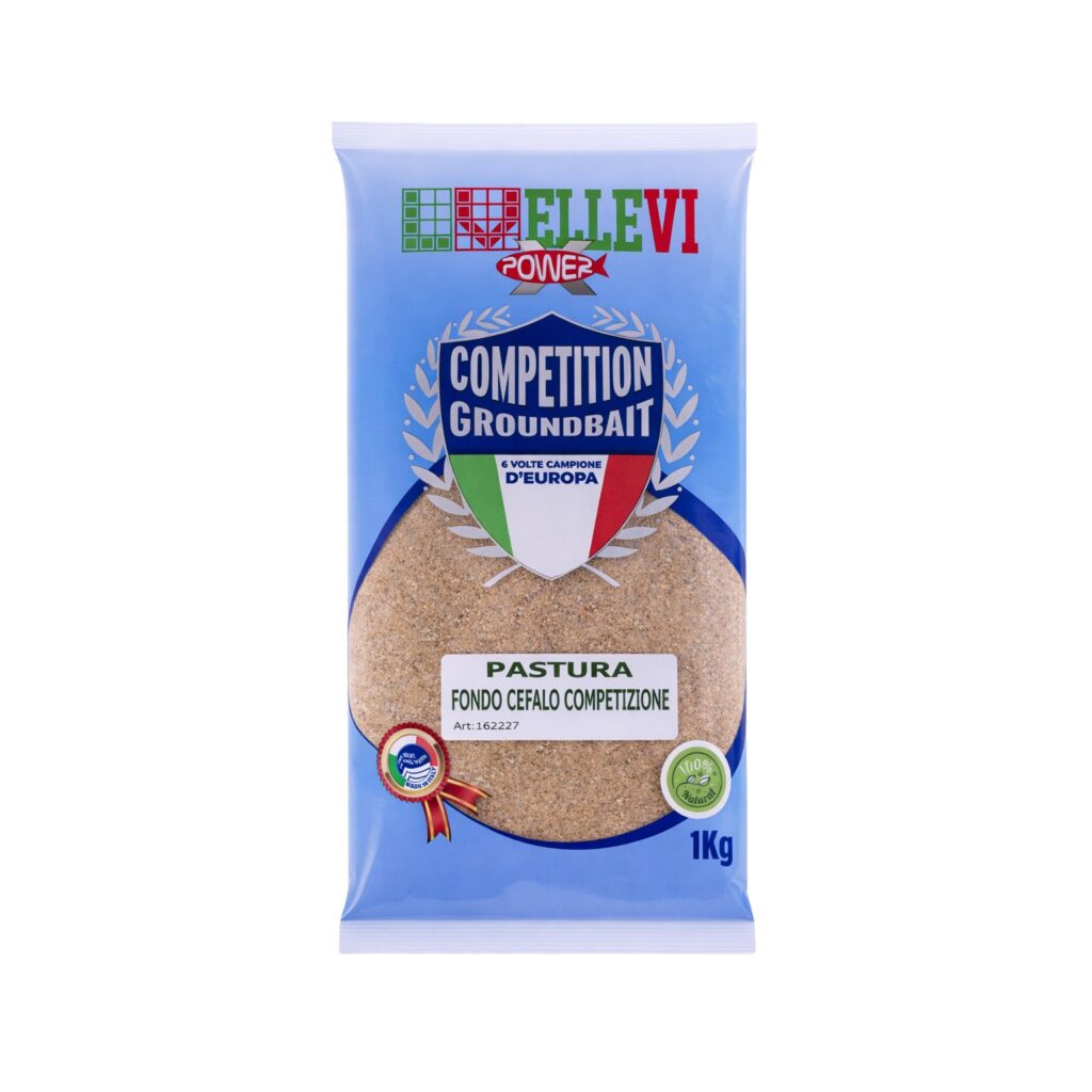 La pastura specializzata che ti farà vincere ogni sfida. La Pastura ELLEVI Fondo Cefalo Competizione è una miscela bruna a granulometria media, arricchita con formaggio, componenti dolci e amminoacidi, appositamente studiata per i cefali. Ideale per la pesca da moli, scogliere, porti e canali, è la pastura perfetta per agonismo, Pesca al colpo, Bolognese, Gallegiante, al colpo,passata, feeder, fondo, ledgering.