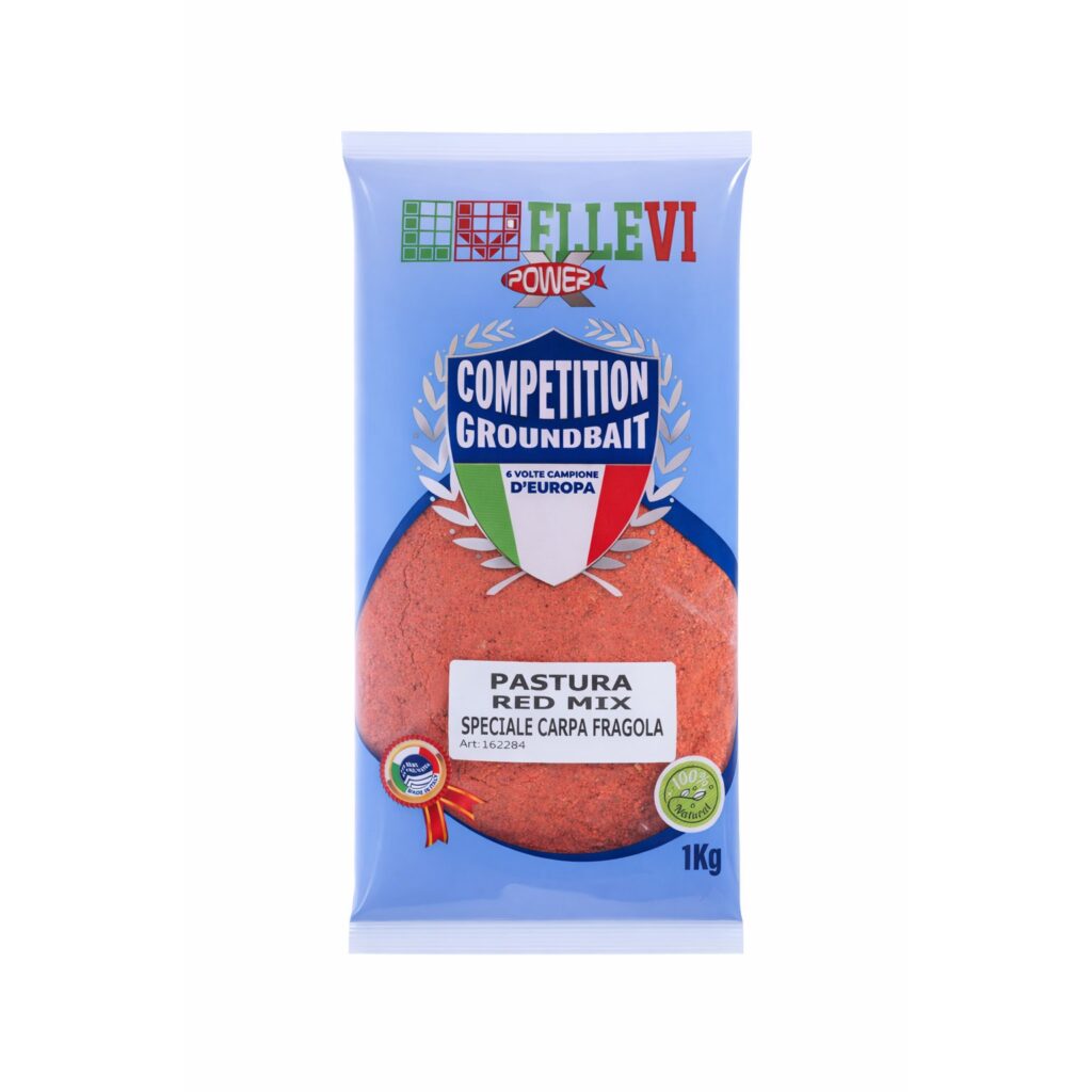 La pastura dal colore e dal sapore che le carpe amano. La Pastura ELLEVI Lago Speciale Carpa Red Mix alla Fragola è una miscela dall'aroma dolce e fruttato, con una colorazione rossastra che attira i pesci da lontano. Formulato per attirare le carpe e altri pesci d'acqua dolce, questo prodotto agisce in modo mirato, creando un richiamo irresistibile e persistente. È l'alleata perfetta per la pesca al lago, specialmente nelle acque scure e per Pesca al colpo, Bolognese, Gallegiante, al colpo,passata,agonismo, feeder, fondo, ledgering.