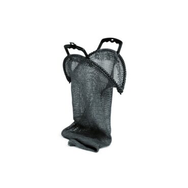 Robusta rete porta conchiglie e porta pesci, con manici rigidi e chiusure di sicurezza.