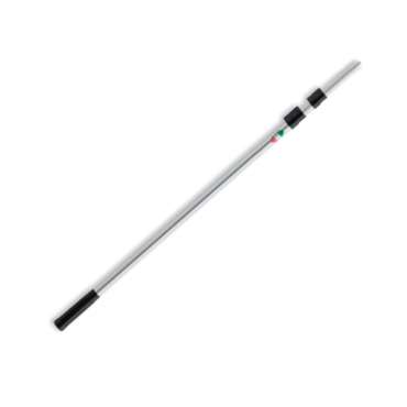 Manico di guadino con innesto a pulsante. Telescopico è realizzato in alluminio. Disponibile nelle misire di 2m e 2,5 m