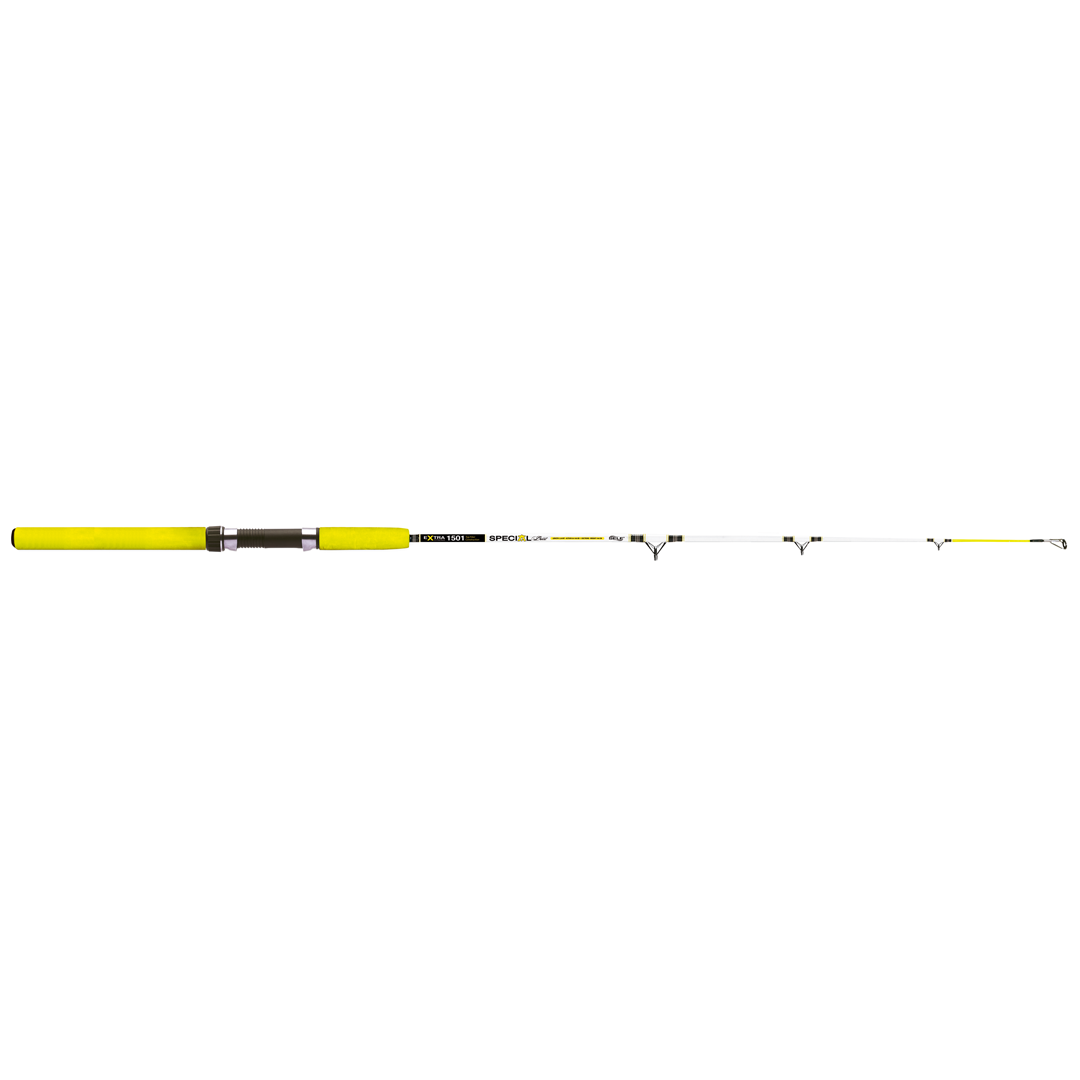 Canna da barca monopezzo, studiata per la pesca da bolentino, seppie e calamari. Realizzata in fibra di vetro e impugnatura ergonomica in gomma morbida,sensibile e pratica permette una cattura facile e veloce. Disponibile nella lunghezza di 1.50 metri con una potenza di lancio di 100 grammi. Eccellente rapporto qualità prezzo.Fusto in FiberglassAnelli doppio e monoponteImpugnatura in Eva