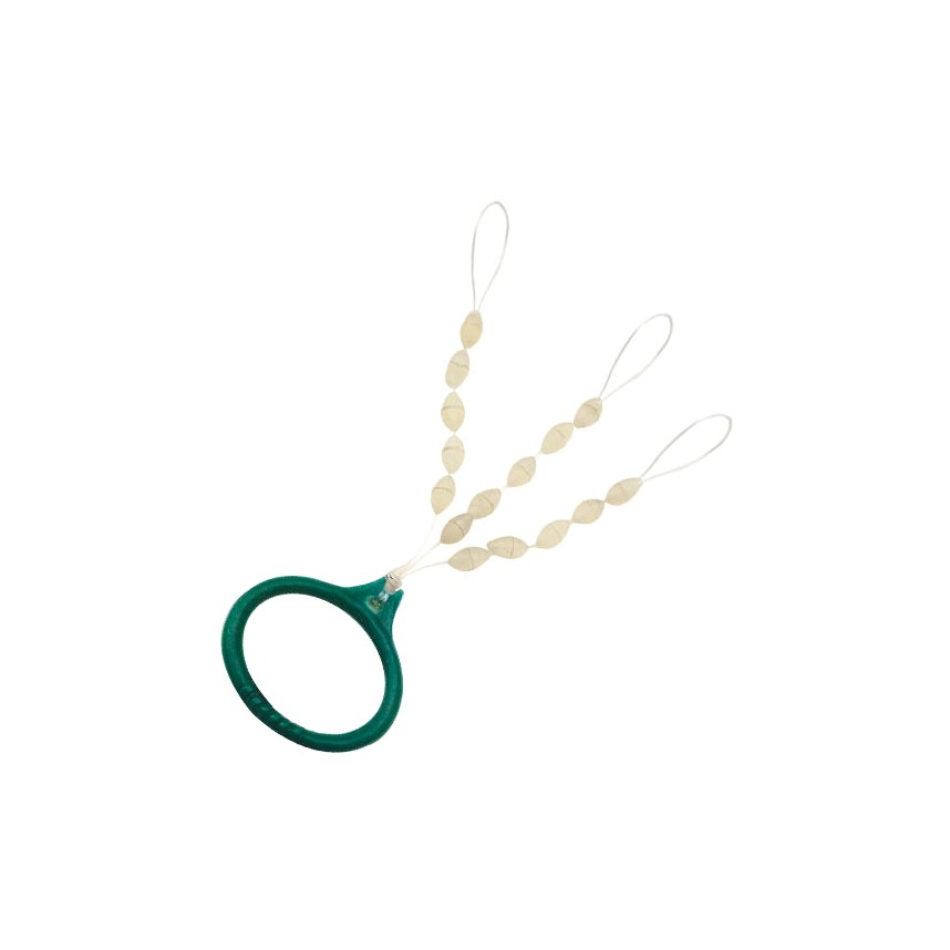 Stopper in gomma naturale, si mantiene saldamente alla linea senza scivolare via. Forma universale per un’ampia gamma di utilizzo nella pesca.
