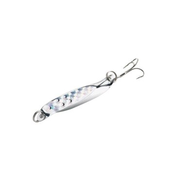 Cucchiaino ondulante indicato per la pesca da traina. Un Fishing Spoon montato con corpo in acciaio lucido ed ancoretta, la sua struttura permette un maggiore effetto attrattivo anche in condizioni di bassa luminosità.
