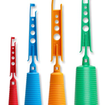 Dispositivo conico per l'aggancio ed il tensionamento dell'elastico con scaletta integrata di grande capienza. Superleggero e resistente, viene facilmente rimosso dalla canna grazie all'apposito estrattore. Mis. 2,5: misura speciale studiata per elastici cavi e pieni di grande diametro.
Misura 1: da mm 8 a mm 13
Misura 2: da mm 13,5 a mm 21
Misura 2,5: da mm 16 a mm 24
Misura 3: da mm 21,5 a mm 30,5
Busta da 1 pezzo, confezione da 10 buste.