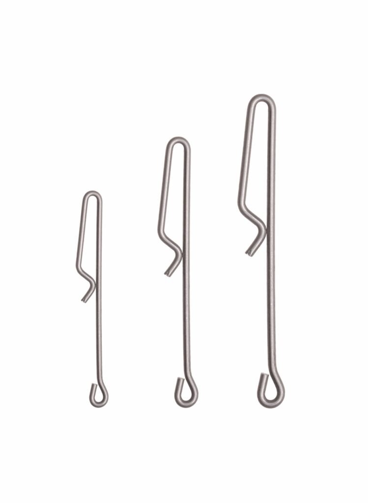 Aggancio rapido per finali, in acciaio inossidabile, ideale per la pesca con filaccioni e palamito.

Mis. 1: resistenza Kg 20

Mis. 2: resistenza Kg 25

Mis. 3: resistenza Kg 30

Busta da 50 pezzi, confezione da 5 buste.