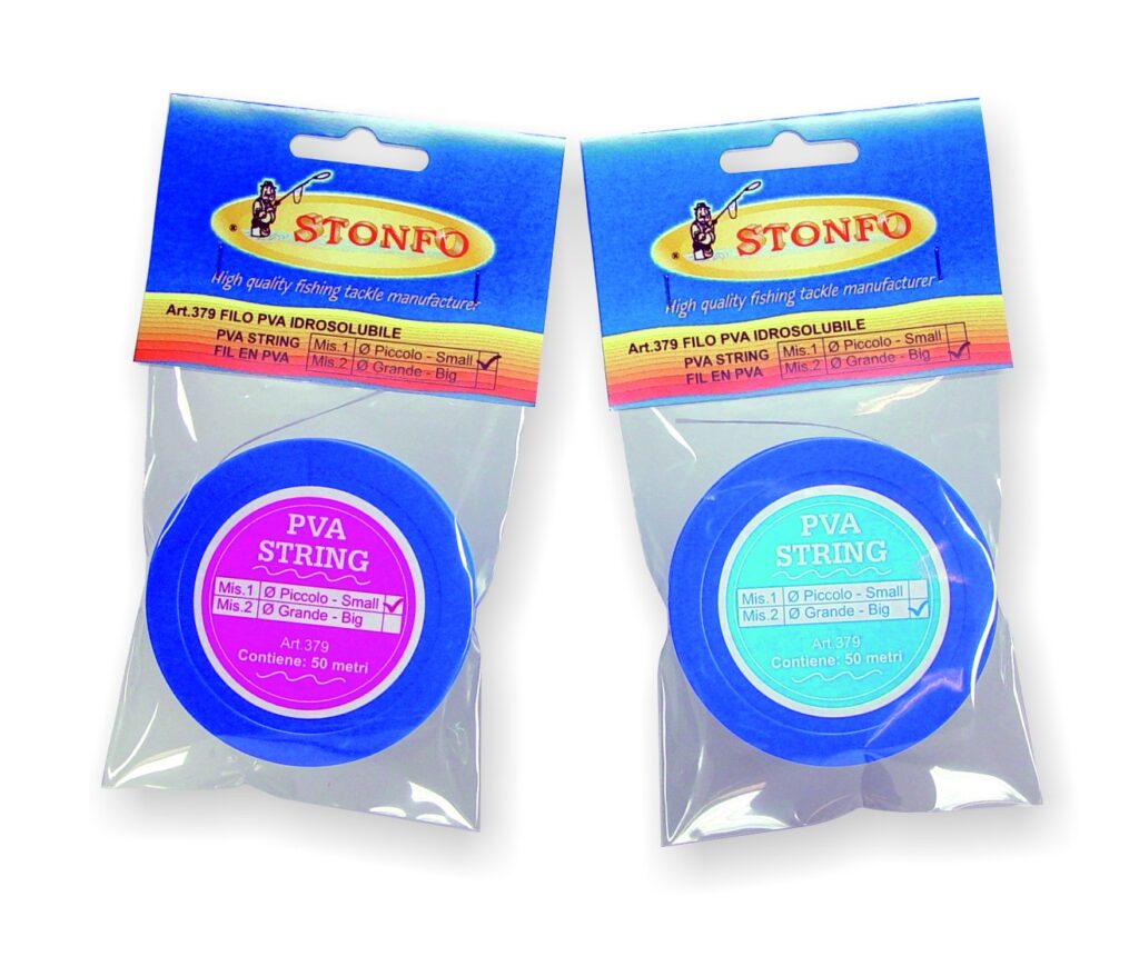 Filo in PVA idrosolubile, disponibile in due misure, si dissolve rapidamente al contatto con l'acqua. Fornito in una pratica bobina chiusa da 50 metri che lo protegge dall'umidità.

Bobina da 50 metri, confezione da 10 bobine.