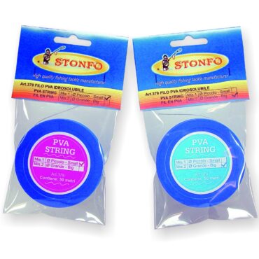 Filo in PVA idrosolubile, disponibile in due misure, si dissolve rapidamente al contatto con l'acqua. Fornito in una pratica bobina chiusa da 50 metri che lo protegge dall'umidità.

Bobina da 50 metri, confezione da 10 bobine.