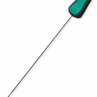 Ago con stelo in acciaio lungo mm 145 con chiusura a paletta, ideale per la realizzazione di stringers o per infilare il terminale direttamente all'interno di stick in pva. L'impugnatura dell'ago è di forma ergonomica con inserto in gomma anti-scivolo.

Busta da 1 pezzo, confezione da 10 buste.