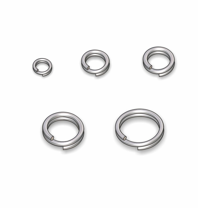 Anelli aperti leggeri in acciaio inossidabile.
Mis.0: Ø int. mm 2,6 - resistenza Kg 5 - peso gr 0,02
Mis.1: Ø int. mm 3 - resistenza Kg 10 - peso gr 0,04
Mis.2: Ø int. mm 4 - resistenza Kg 25 - peso gr 0,12
Mis.3: Ø int. mm 5 - resistenza Kg 17 - peso gr 0,15
Mis.4: Ø int. mm 7 - resistenza Kg 13 - peso gr 0,20
Busta da 20 pezzi, confezione da 10 buste.