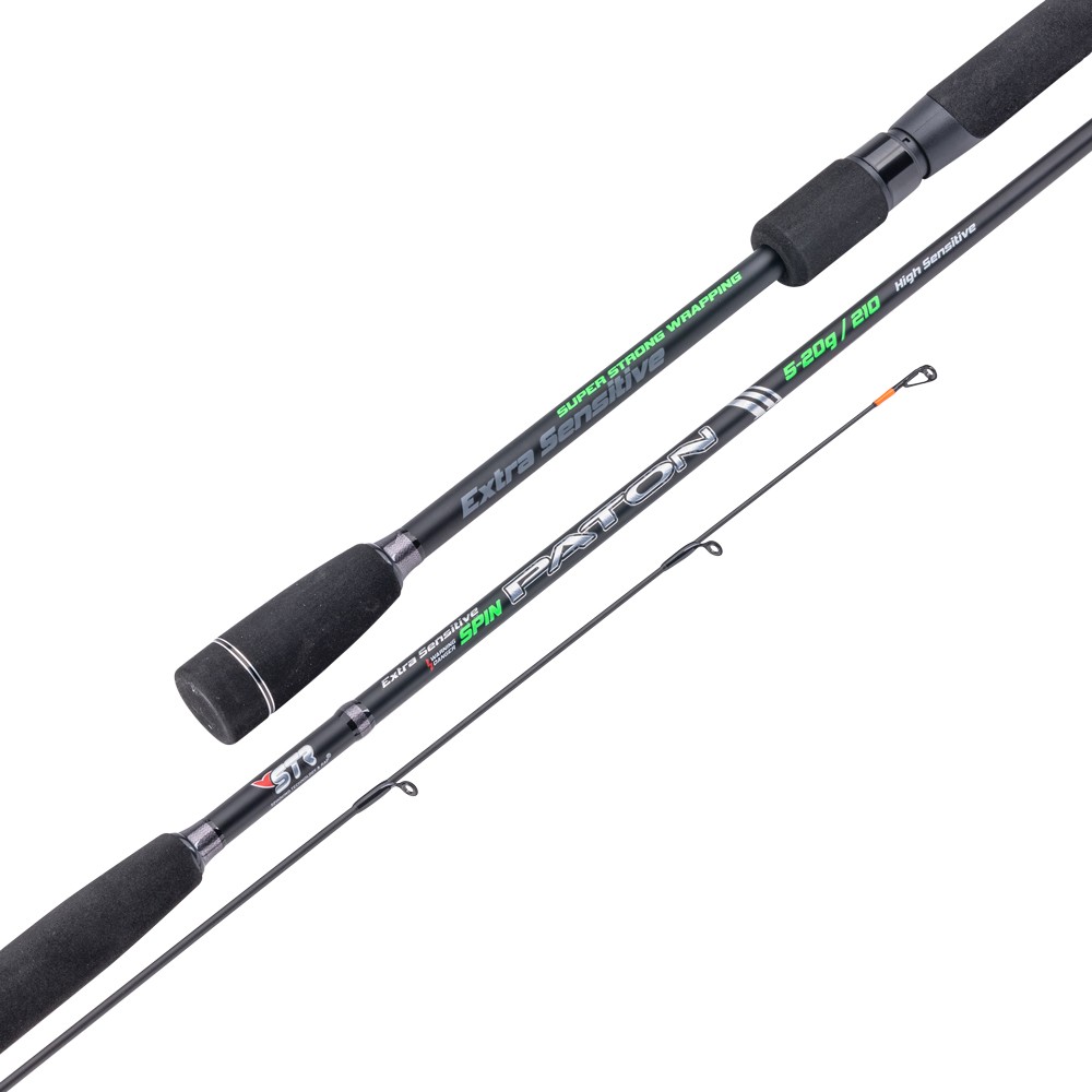 Canna da spinning STR PATON con un sorprendente rapporto qualità-prezzo. I fusto leggero, realizzato in carbonio, dotata di anelli e porta mulinello di alta qualità, oltre a impugnature in EVA ad alta densità. Disponibile in diverse lunghezze e due pesi di lancio per offrire sempre l'opzione perfetta per ogni pescatore che utilizza esche artificiali!

Fusto robusto in carbonio
Azione rapida
Guide anti-groviglio in acciaio inox
Porta mulinello ergonomico e impugnatura in EVA