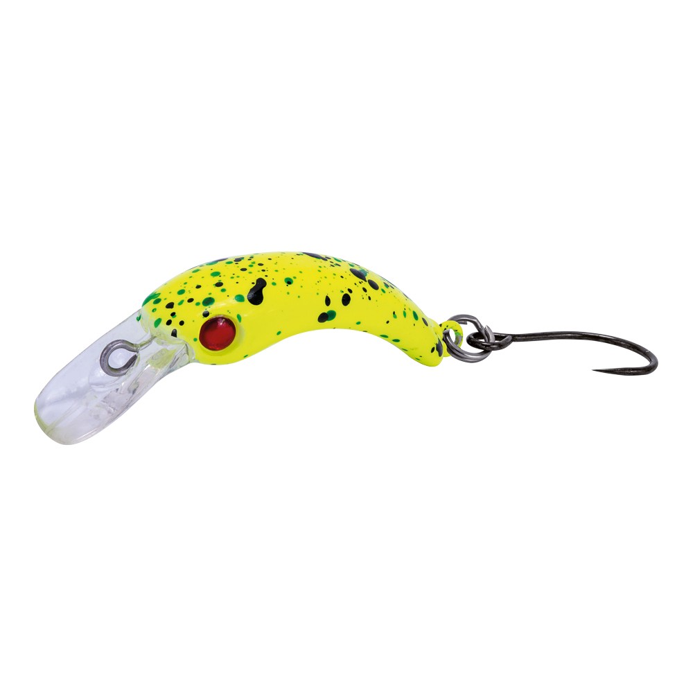 Strach è il nuovo artificiale STR dedicato alla pesca per trout area, light spinning ed anche in acque correnti. L’ottima lanciabilitá ed il nuoto perfetto lo rendono irresistibile a trote, cavedani, perca, aspi e piccoli predatori. Il robusto amo singolo senza ardiglione VMC lo rende adatto al rilascio della preda e minimizza le slamate durante il combattimento.
Azione: FloatingAncorette: VMC Single Hook 10#Novità 2019