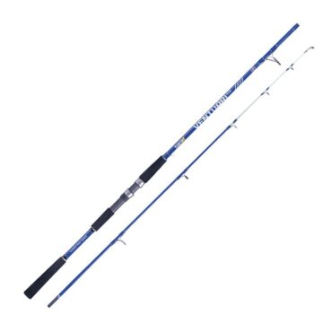 Canna da barca a due sezioni costruita in fiberglass, porta bobina ed anellatura Fuji. Progettata per la pesca a bolentino costiero e piccola traina costiera.Fusto in Fiberglass Anelli doppio ponte FujiPlacca porta mulinello Fuji DPSImpugnatura in EVA