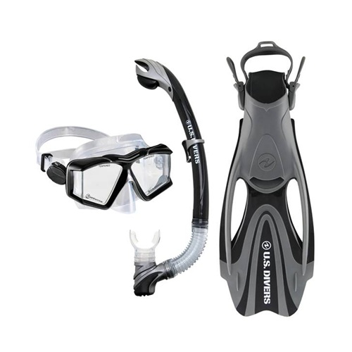 comodissimo kit pinne più maschera per bagnino salvataggio