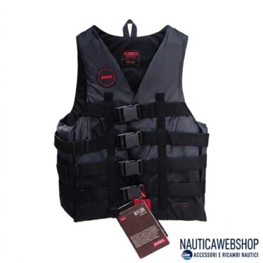 nuovo giubbotto jobe per gioco acqua, moto acqua e divertimento in mare. Gilet Jobe con 4 buckle nero