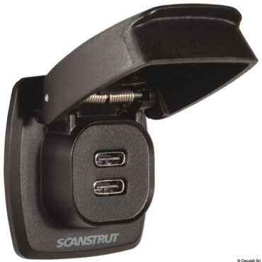 Presa con doppia USB-C stagna SCANSTRUT Flip Pro