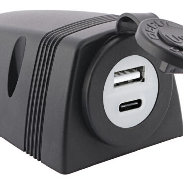 Presa USB-A + USB-C con carenatura